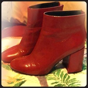 Red hotties. Faux leather